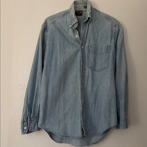 GAP Men's denim Casual Light Blue Shirt vintage 90s